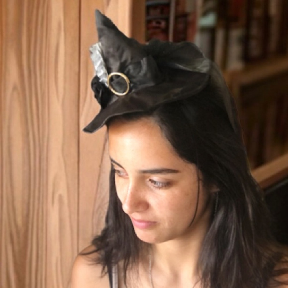 Handcrafted Witch Hat, Halloween Costume